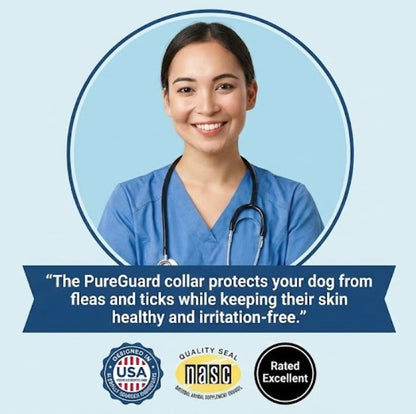 PureGuard™ - 08 Months Natural Flea and Tick Collar for Dogs